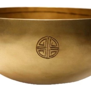 14CM 尼泊爾手工 滿月頌缽 黃銅款 Full Moon Singing Bowl