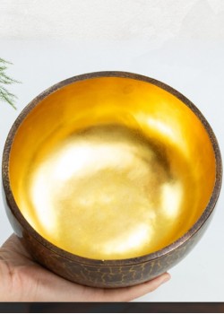 14CM 尼泊爾手工 紫金缽 紫金頌缽 Singing Bowl