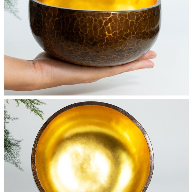 14CM 尼泊爾手工 紫金缽 紫金頌缽 Singing Bowl