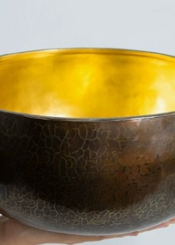 28CM 尼泊爾手工 紫金缽 紫金頌缽 Singing Bowl