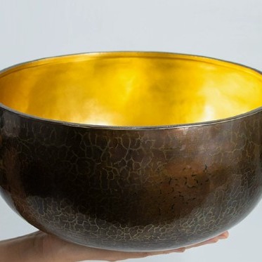28CM 尼泊爾手工 紫金缽 紫金頌缽 Singing Bowl