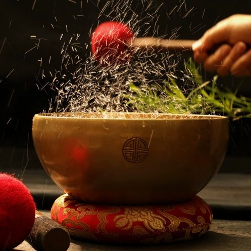 14CM 尼泊爾手工 滿月頌缽 黃銅款 Full Moon Singing Bowl