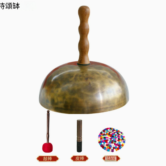 22CM 尼泊爾手工 手持頌缽 手柄款頌缽 Singing Bowl