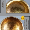 8CM 尼泊爾手工 銅磬 頌缽 黃銅款