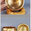 8CM 尼泊爾手工 銅磬 頌缽 黃銅款