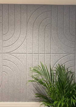 1.2米X0.6米 (2尺X4尺) 裝飾款 聚酯纖維 吸音板 隔音板 (9MM厚) 鐳射雕刻圖案款