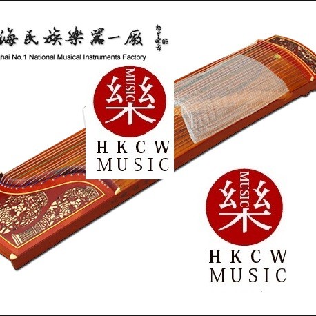 敦煌古箏 漁舟唱晚 696M 花瓶圖案
