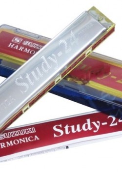 SUZUKI 24 孔高級複音 口琴 Harmonica