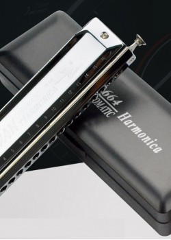 SW1664 天鵝牌16孔64音 半音階口琴 Harmonica