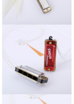 天鵝牌 4孔8音 迷你項鍊 小口琴 兒童小口琴 Harmonica For Kids