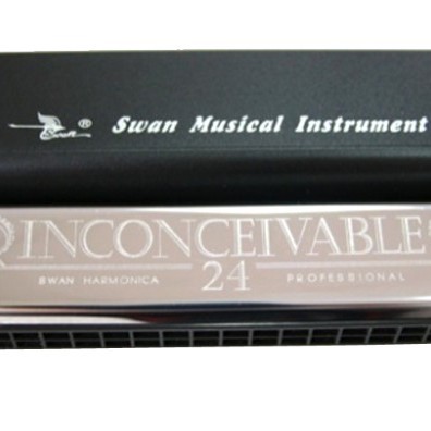 SWAN 天鵝牌 24 孔 高級複音 口琴 Harmonica