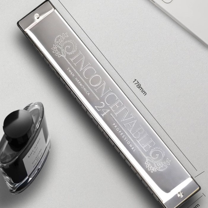 SWAN 天鵝牌 24 孔 高級複音 口琴 12調套裝 Harmonica 一套12個