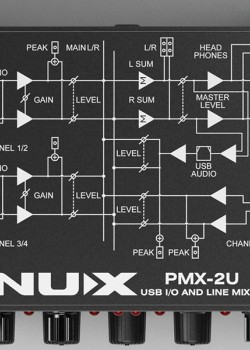 NUX PMX-2U USB I/O Line Mixer