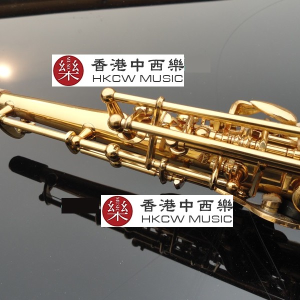 SUZUKI  降B調高音 SAXOPHONE  一體管 金色