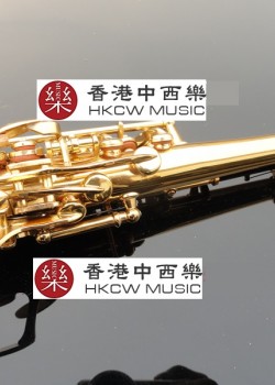 SUZUKI  降B調高音 SAXOPHONE  一體管 金色