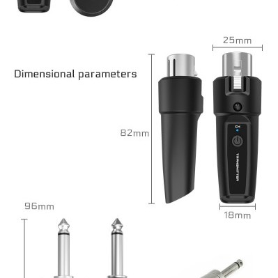 GT1 Wireless  6.5MM連接 System 2.4G 無線樂器系統 (一拖一)