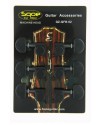 Sqoe QZ-QFB-02 黑色半圓頭全封閉準 弦扭套裝 MACHINE HEAD Sqoe QZ-QFB-02 黑色半圓頭全封閉準 弦扭套裝 MACHINE HEAD