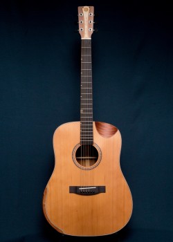 CALVIN SANG CS-7 半缺角手工單板木結他