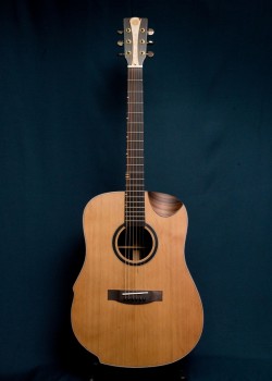 CALVIN SANG CS-7B 半缺角手工單板木結他
