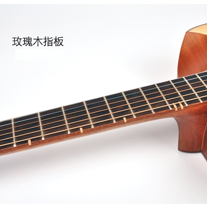 CALVIN SANG CS-7 半缺角手工單板木結他
