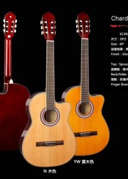 Chard EC3920C 缺角古典結他