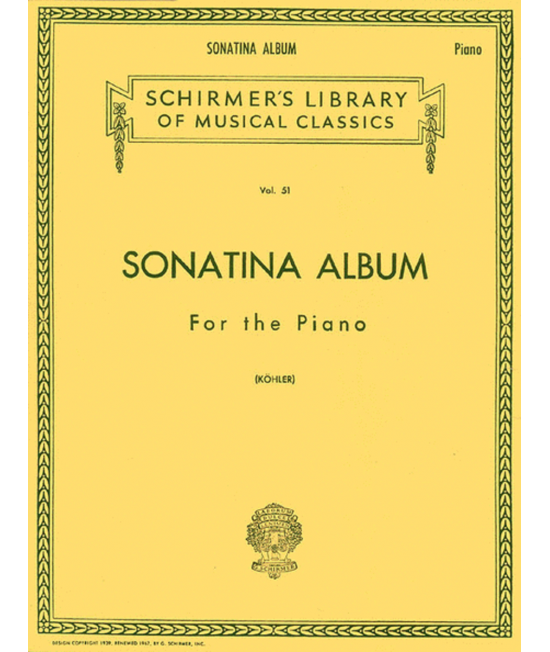 SONATINA ALBUM Volume 51 琴書