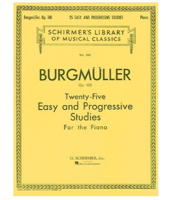 Burgmuller Op100 Vl500 琴書