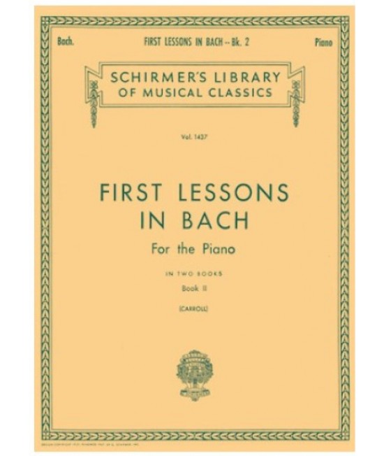 First Lessons In Bach Book 2 (Carroll) 琴書 First Lessons In Bach Book 2 (Carroll) 琴書