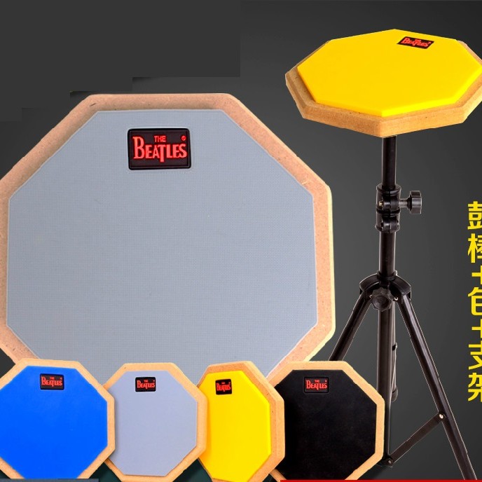 8吋 8角形 啞鼓練習鼓墊 連支架 practice pad