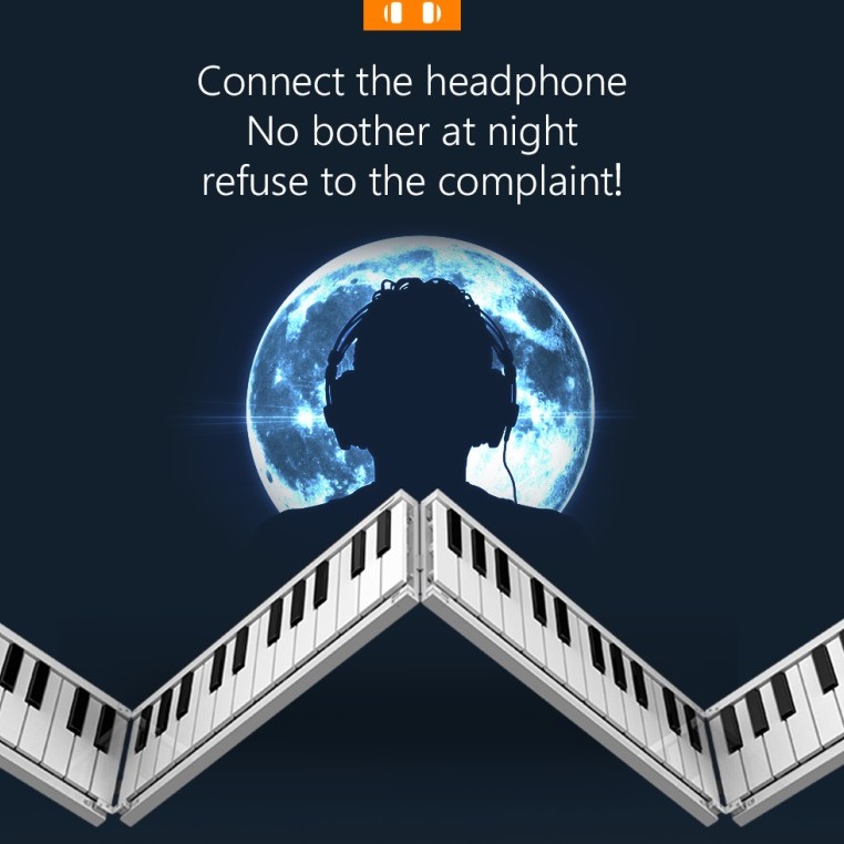 Midiplus foldable piano 88鍵 便攜 折疊充電款手捲琴