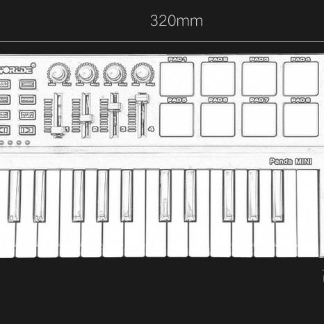 WORLDE PANDA MINI controller midi25