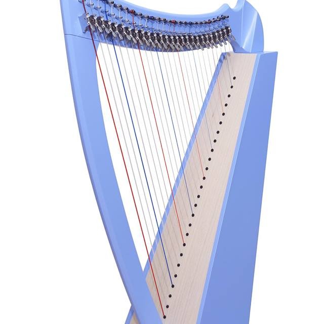 Eagle harp 26弦 小豎琴 26 strings lever harp