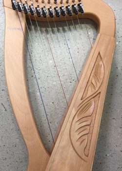 12弦 小豎琴 12 strings lever harp