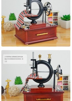復古桌上型 老式縫紉機 音樂盒 MUSIC BOX
