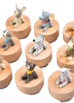 仰望星空 動物 旋轉圓形 音樂盒 MUSIC BOX (一套9個)