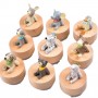 仰望星空 動物 旋轉圓形 音樂盒 MUSIC BOX (一套9個)
