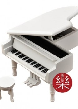 木質 三角鋼琴 音樂盒 MUSIC BOX