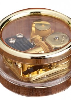 圓形 透明 小音樂盒 MUSIC BOX