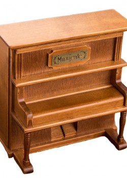 木質 直立式鋼琴 音樂盒 MUSIC BOX