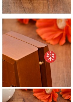 木質 紅色木盒 音樂盒 MUSIC BOX