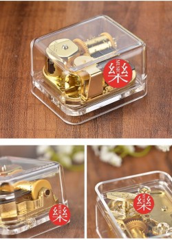 小方形 音樂盒 透明 正方形 音樂盒 MUSIC BOX