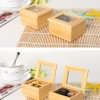 木質 原木玻璃面 木盒 音樂盒 MUSIC BOX