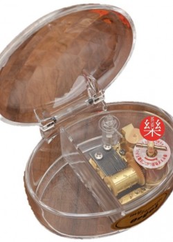 貝殼型 透明 音樂盒 MUSIC BOX