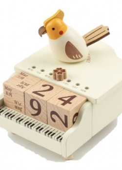 小鋼琴日曆音樂盒 木質音樂盒 MUSIC BOX