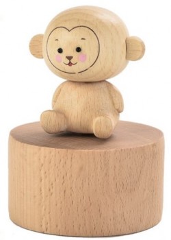 木制 動物款 旋轉音樂盒 MUSIC BOX (單個)