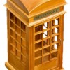 木質 仿真電話亭 音樂盒 MUSIC BOX