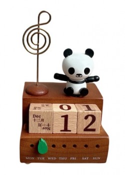 白貓熊日曆 音樂盒 木質音樂盒 MUSIC BOX