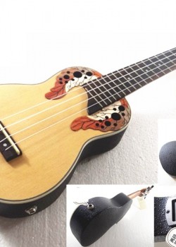 CHARDS ED12-2EQ 葡萄孔 電木UKULELE